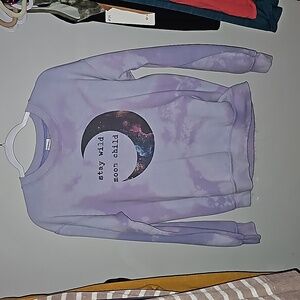 Womens sz small Gildan tie dye sweatshirt. STAY WILD MOON CHILD!!